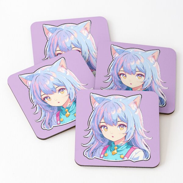Item preview, Hikari – Starlight Whisper | Kawaii Cat Girl Anime Art designed and sold by bella-rosa87.