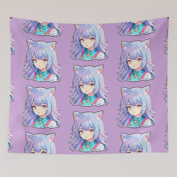Item preview, Hikari – Starlight Whisper | Kawaii Cat Girl Anime Art designed and sold by bella-rosa87.