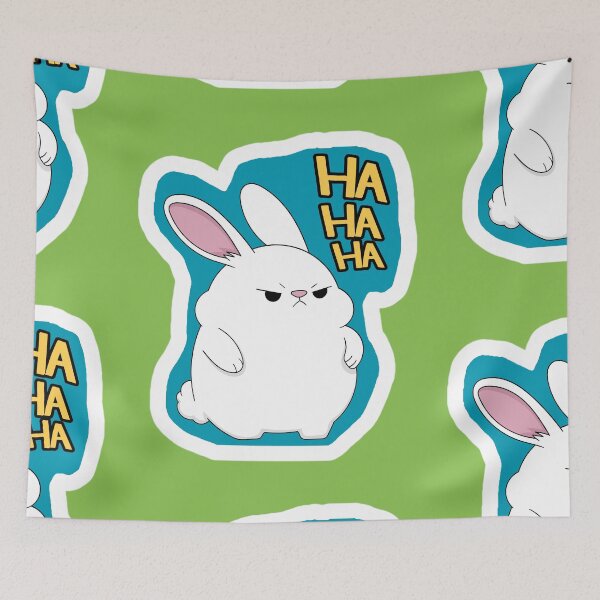 Item preview, Angry Grumpy White Bunny Funny Sarcastic Quote Shirt designed and sold by MariaPCMaria.