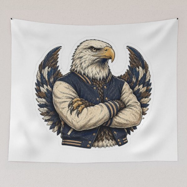Item preview, Vintage Varsity Bald Eagle designed and sold by Snurly.
