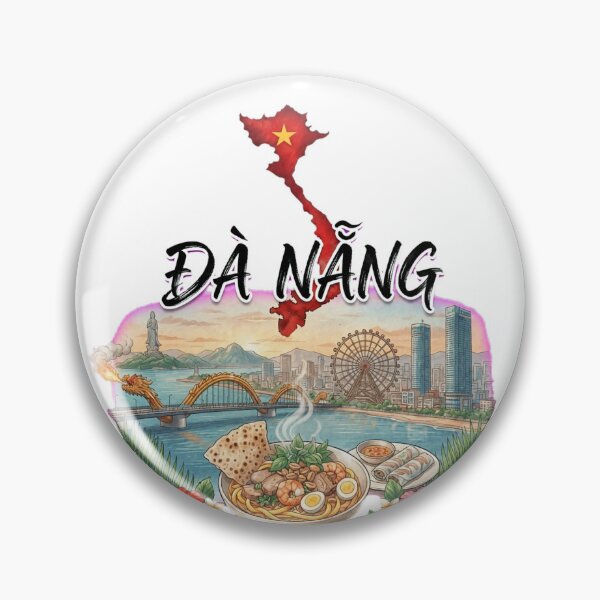 Item preview, Da Nang Vietnam City Skyline Dragon Bridge designed and sold by Danh Style.