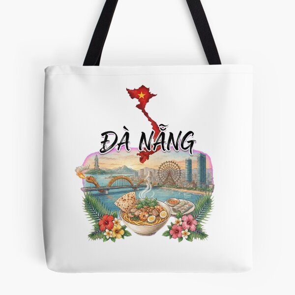 Item preview, Da Nang Vietnam City Skyline Dragon Bridge designed and sold by Danh Style.