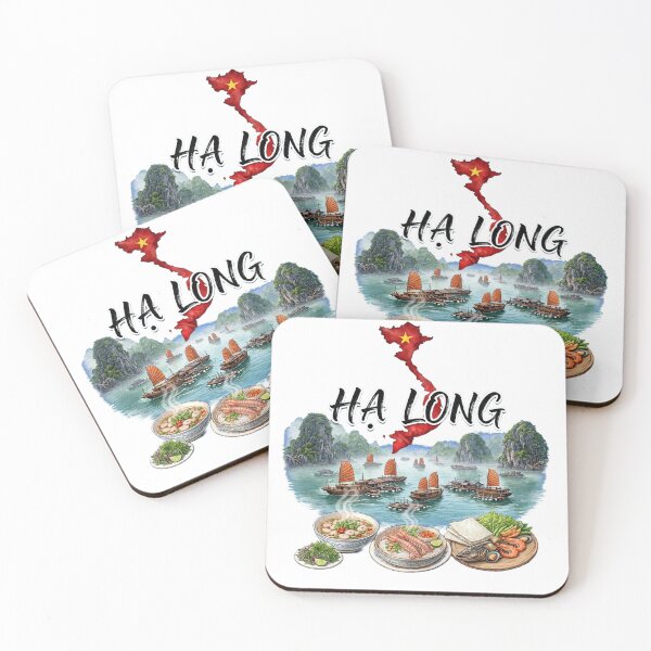 Item preview, Ha Long Bay Vietnam Limestone Islands Junk Boats designed and sold by Danh Style.