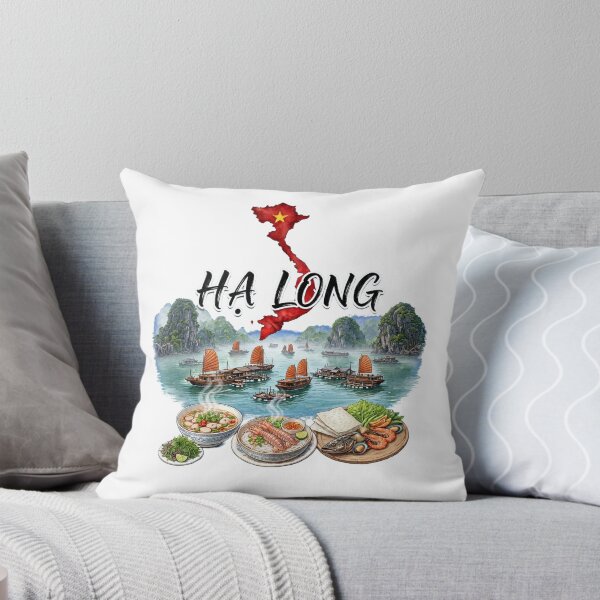 Item preview, Ha Long Bay Vietnam Limestone Islands Junk Boats designed and sold by Danh Style.