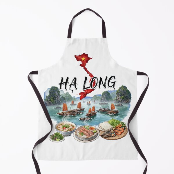 Item preview, Ha Long Bay Vietnam Limestone Islands Junk Boats designed and sold by Danh Style.