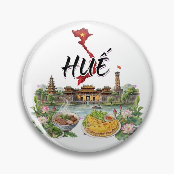 Item preview, Hue Vietnam Imperial City Citadel Thien Mu Pagoda designed and sold by Danh Style.
