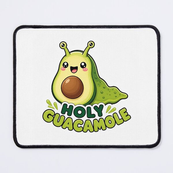 Item preview, Cute Avocado Slug Holy Guacamole Kawaii Pun designed and sold by RareVisuals.