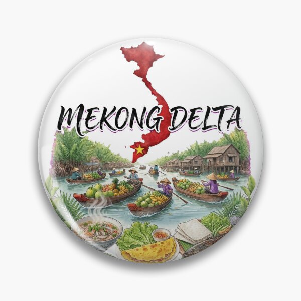 Item preview, Mekong Delta Vietnam River Floating Market designed and sold by Danh Style.