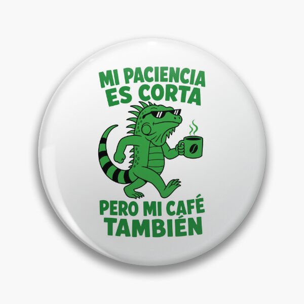 Item preview, Iguana Cafe Paciencia Corta Frase designed and sold by NullSpacePrints.