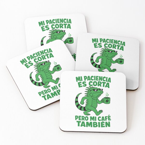 Item preview, Iguana Cafe Paciencia Corta Frase designed and sold by NullSpacePrints.