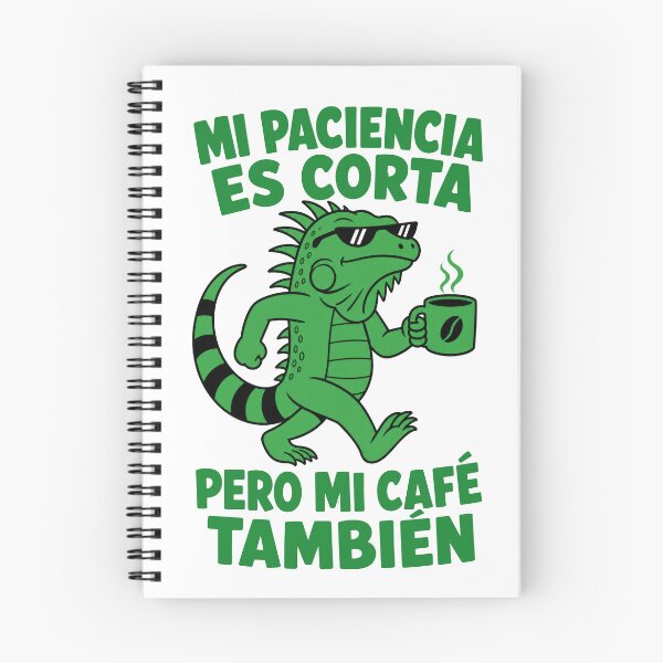 Item preview, Iguana Cafe Paciencia Corta Frase designed and sold by NullSpacePrints.