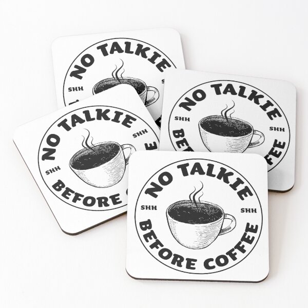 Item preview, No Talkie Before Coffee  designed and sold by lauregon.