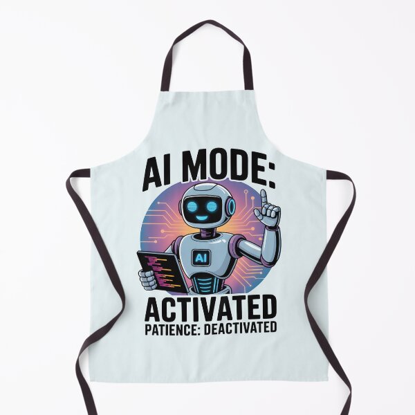 Item preview, AI Mode: Activated, Patience: Deactivated – Funny AI Humor Design designed and sold by Jollys-ArtShop.