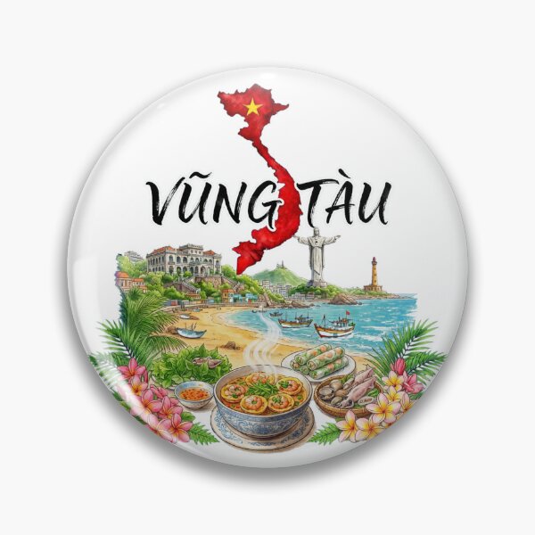 Artikelvorschau, Vung Tau, Vietnam : Küstenstrand und Christusstatue entworfen und verkauft von Danh Style.