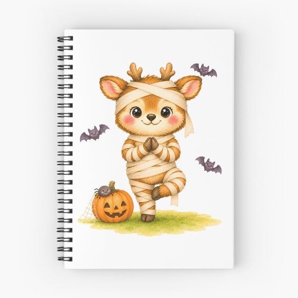 Item preview, Halloween Tree Pose Mummy Bear designed and sold by YogiAnimalArt.