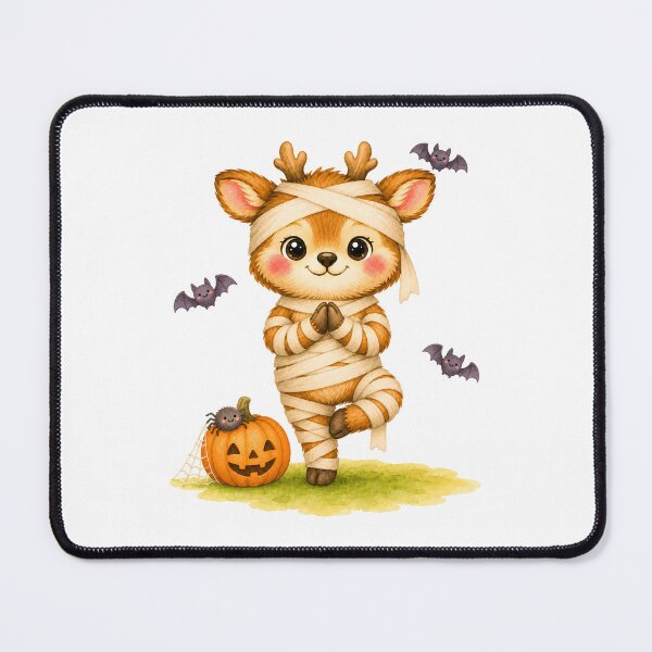 Item preview, Halloween Tree Pose Mummy Bear designed and sold by YogiAnimalArt.