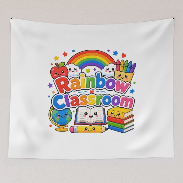 Item preview, Cute Rainbow Classroom Kawaii School Supplies Teacher Student designed and sold by shemodas.