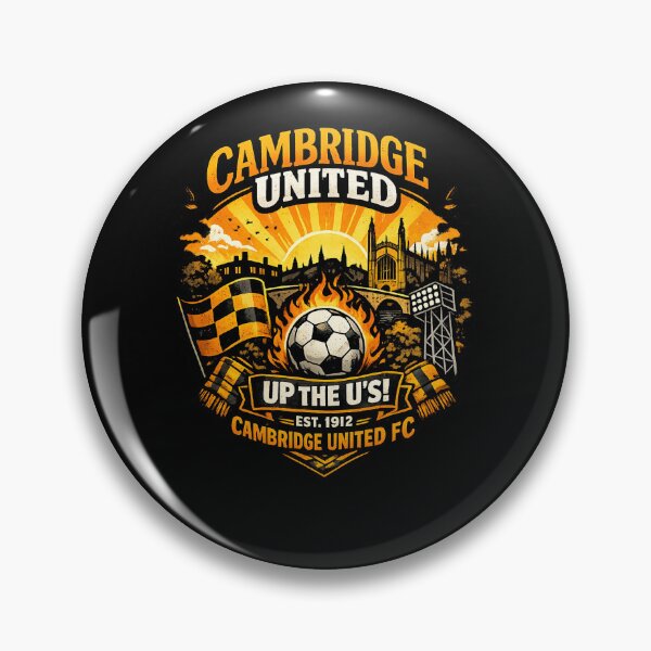 Item preview, Cambridge United – Up The U's! | Retro Football Fan T-Shirt Design designed and sold by GarnerSupplyCo.