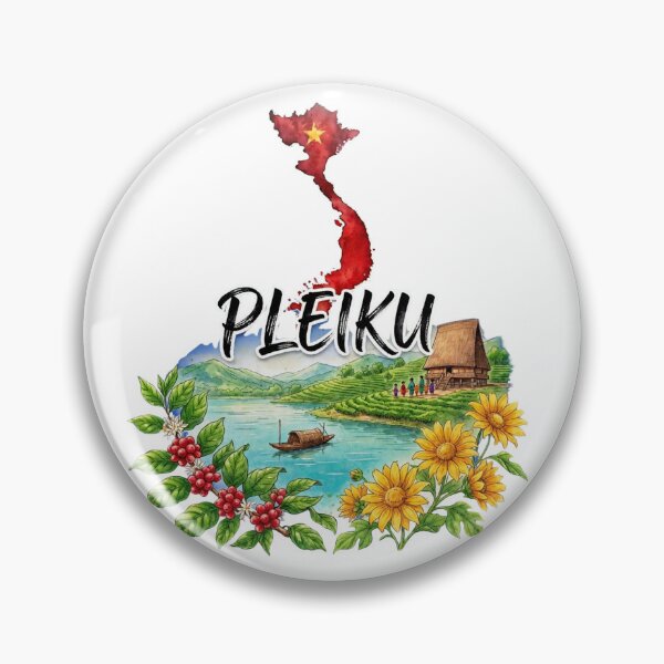 Item preview, Pleiku Vietnam Central Highlands Coffee Lake Wild Sunflowers designed and sold by Danh Style.