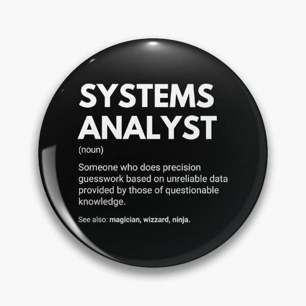 Item preview, Systems Analyst Funny Work Definition designed and sold by CuteLovelyDesigns.