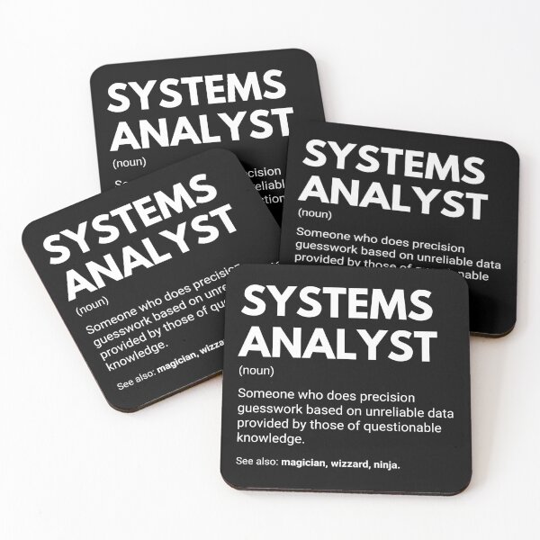 Artikelvorschau, Systemanalyst – Lustige Arbeitsdefinition entworfen und verkauft von CuteLovelyDesigns.