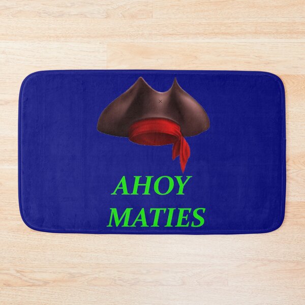 Item preview, Ahoy Maties Pirate Hat Typography designed and sold by MA-Apparel.
