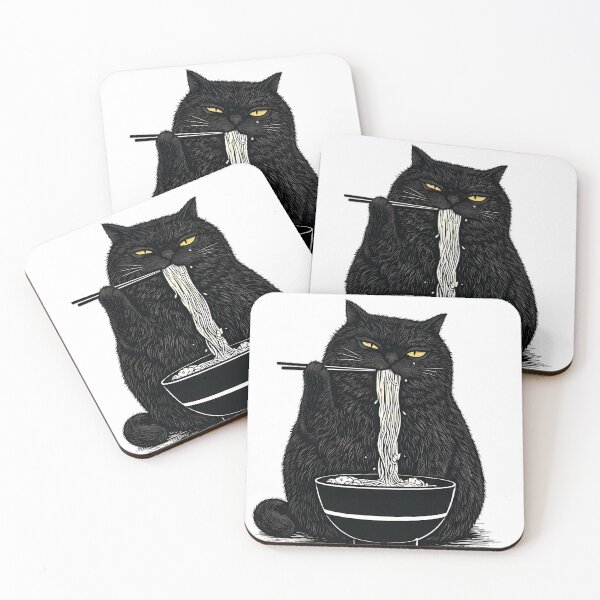 Item preview, Ramen Cat Attitude designed and sold by NexxaStoree.