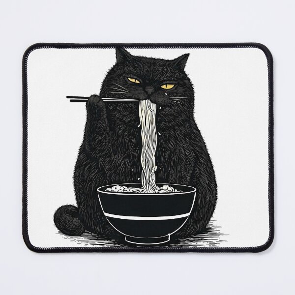 Item preview, Ramen Cat Attitude designed and sold by NexxaStoree.