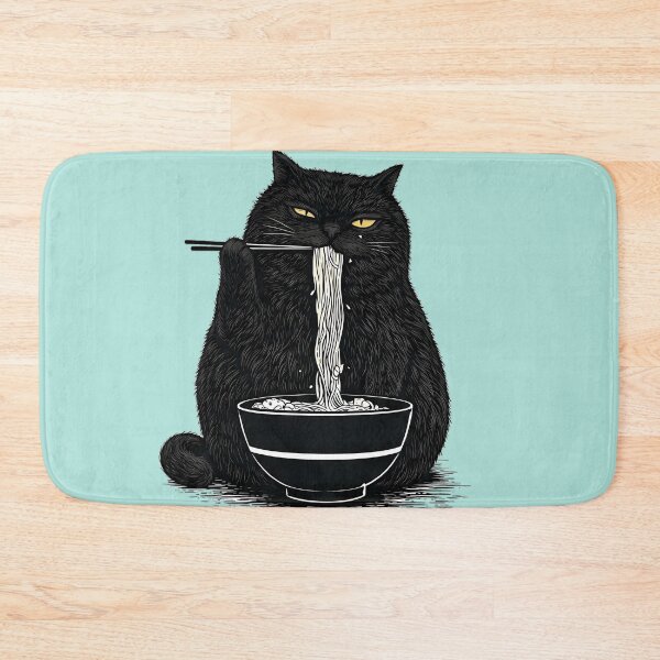 Item preview, Ramen Cat Attitude designed and sold by NexxaStoree.
