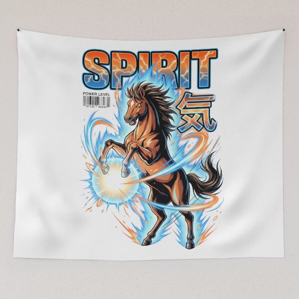 Item preview, Spirit Ki Anime Power Level Horse Energy Blast Tee designed and sold by CornishPixiPony.