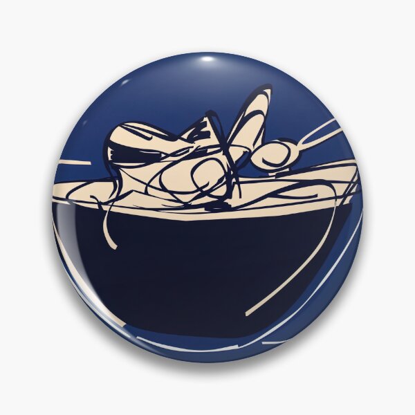 Item preview, Curry - Blue Abstract Art designed and sold by shadow-bloom.