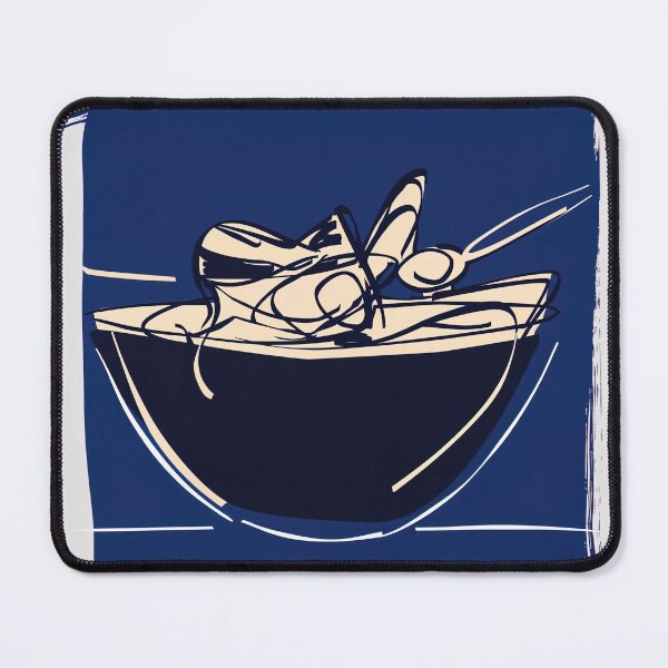 Item preview, Curry - Blue Abstract Art designed and sold by shadow-bloom.