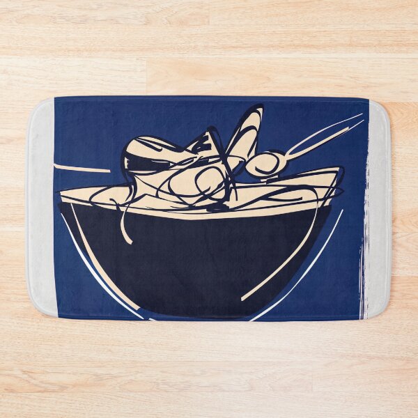 Item preview, Curry - Blue Abstract Art designed and sold by shadow-bloom.