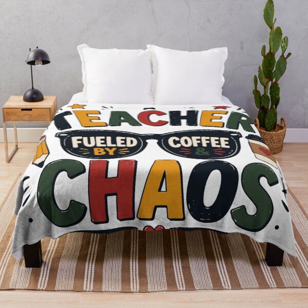 Item preview, Teacher Fueled by Coffee & Chaos T-Shirt | Funny Teacher Coffee Shirt designed and sold by Sunday.Supply.