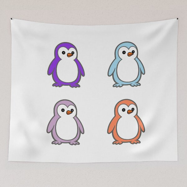 Item preview, Minimalist Penguin Quartet | Clean Vector Mascot Set designed and sold by Pippo-Penguin.