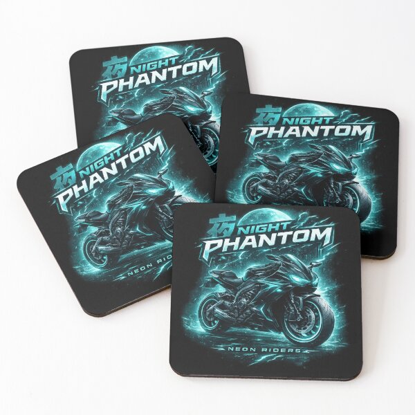 Item preview, Night Phantom Motorcycle T-Shirt – Futuristic Neon Sportbike Rider Design designed and sold by Stylestickers55.