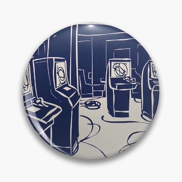 Item preview, Cybercafe - Blue Abstract Art designed and sold by shadow-bloom.