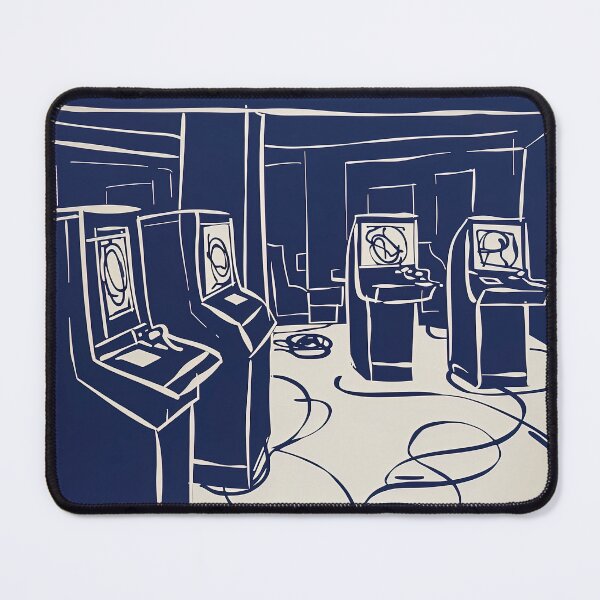 Item preview, Cybercafe - Blue Abstract Art designed and sold by shadow-bloom.