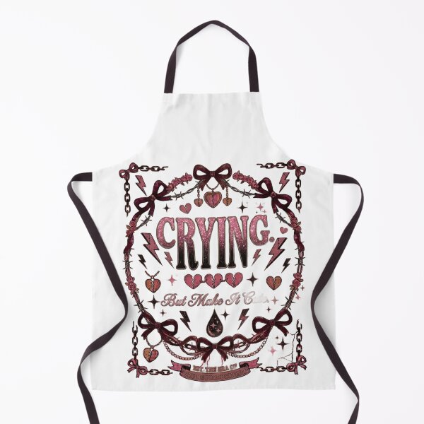 Item preview, Crying But Make It Cute Pink Glitter Coquette Design designed and sold by InkroarCo.