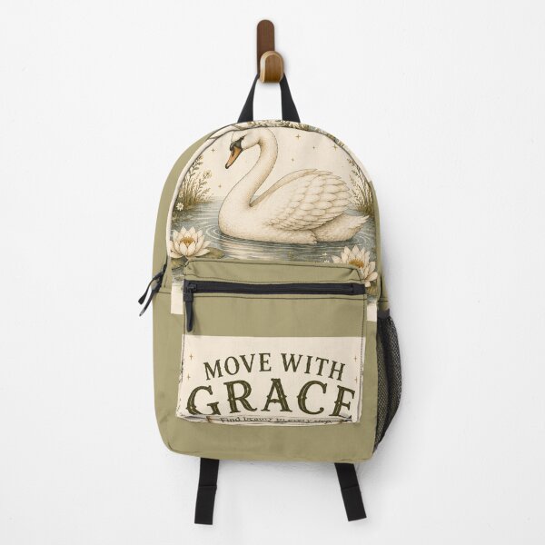 Item preview, Move With Grace Swan | Vintage Cottagecore Woodland Art designed and sold by TinyHeroLab.