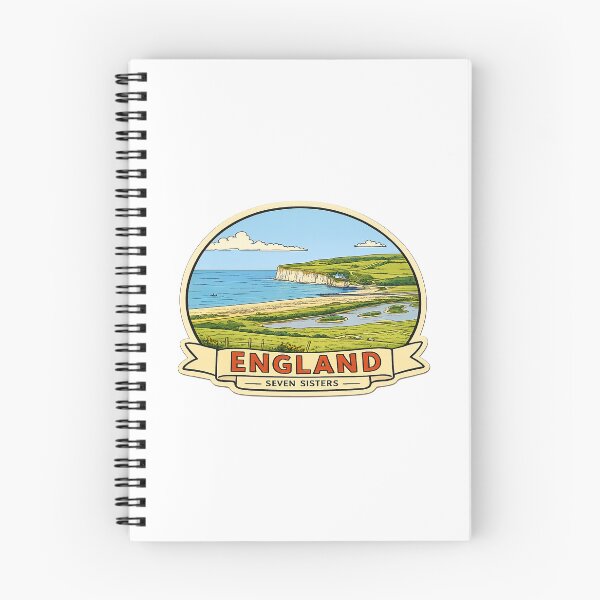 Item preview, Seven Sisters England Travel Souvenir Stickers designed and sold by CROMA-Art.