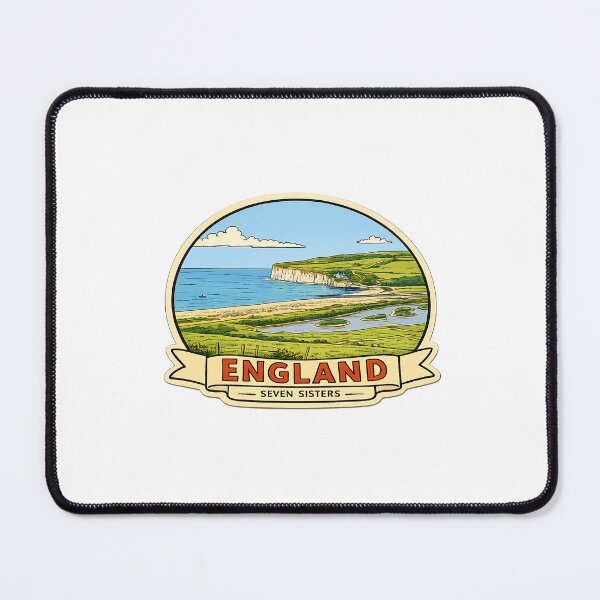 Item preview, Seven Sisters England Travel Souvenir Stickers designed and sold by CROMA-Art.