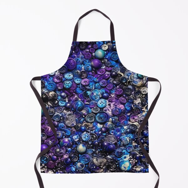 Item preview, Blue and Purple Button Mosaic Mixed Media Art designed and sold by THE SPLATTERED HAUS BY SAGE BANKS.