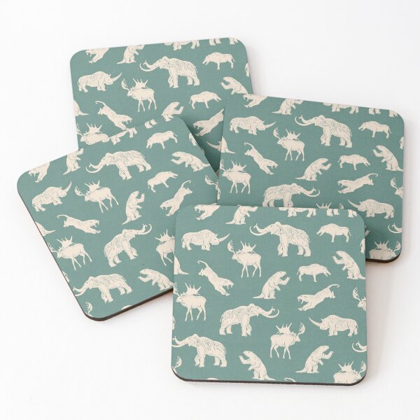Item preview, Extinct Prehistoric Animals in Teal designed and sold by somecallmebeth.