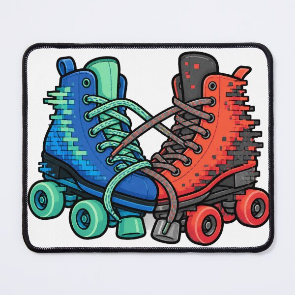 Item preview, Mismatched Glitch Skates designed and sold by GraphycoPublish.