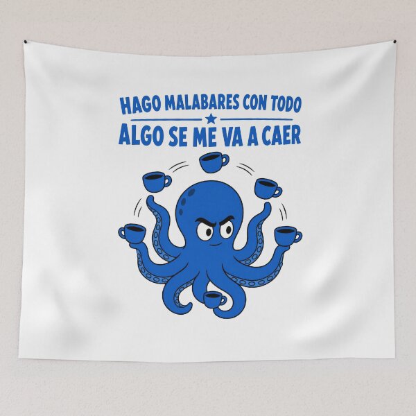 Item preview, Pulpo Malabares Cafe Frase Graciosa designed and sold by NullSpacePrints.