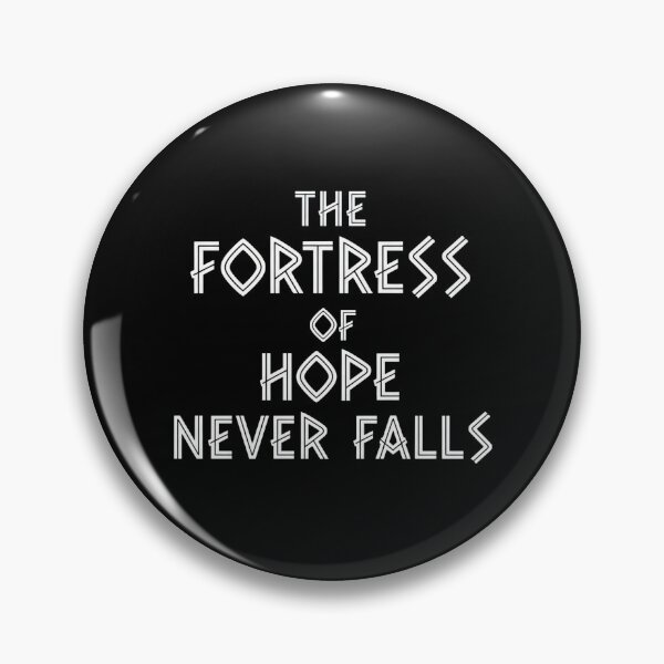 Item preview, The Fortress Of Hope Never Falls Epic Fantasy Quote designed and sold by Dzblack.