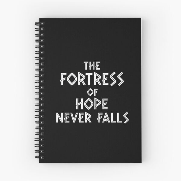 Item preview, The Fortress Of Hope Never Falls Epic Fantasy Quote designed and sold by Dzblack.