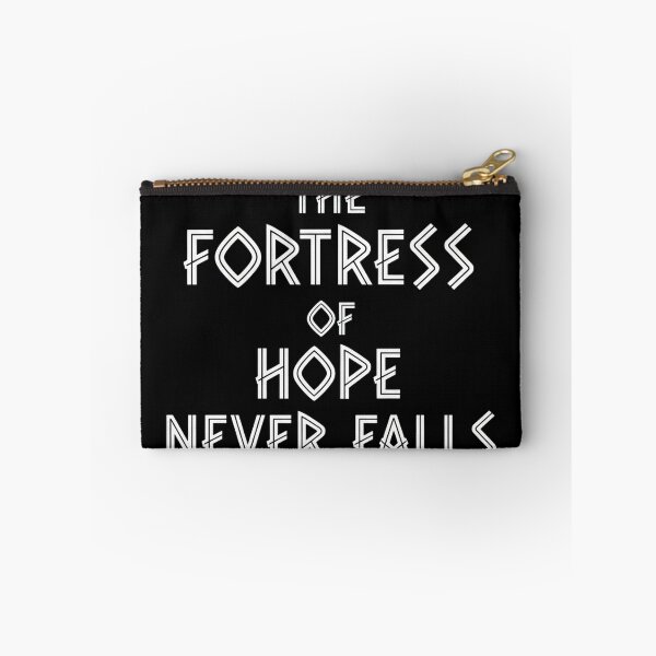 Item preview, The Fortress Of Hope Never Falls Epic Fantasy Quote designed and sold by Dzblack.