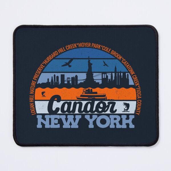 Item preview, Candor New York Sunset Retro Vintage Local Pride Logo designed and sold by CRHPOD20.